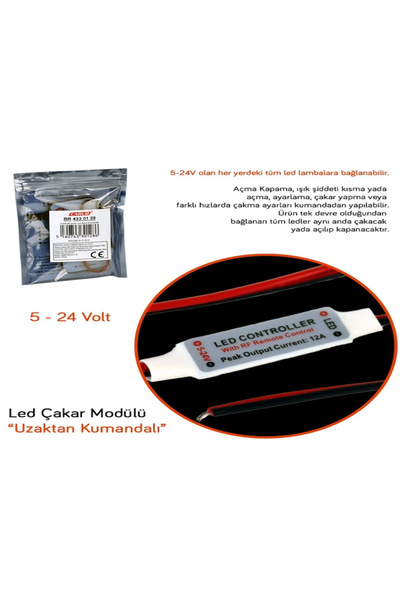 Carub Alkan Mb Motosiklet ve Otomobil Stop Ampul 18led 1016 Çakar Kırmızı Şaşı Br0403029 5-24v 6a