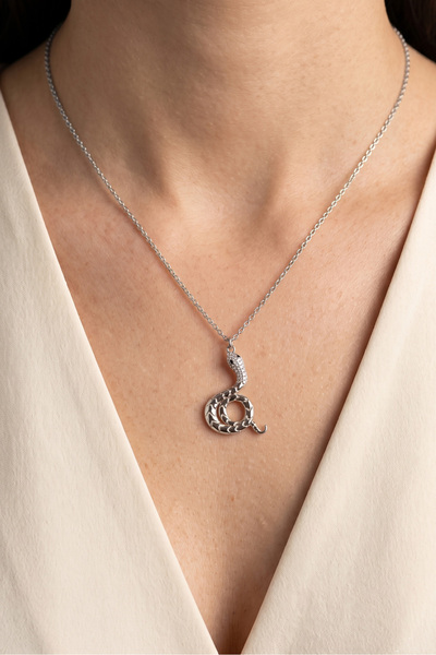 MODA Caprea Steel Snake Necklace for Women Gold Color Tarnish Stainless Chain...