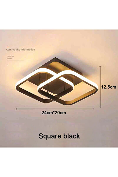 Choice28 AC 90-260V 3-color light B-black-25W Modern LED Aisle Ceiling Lights...