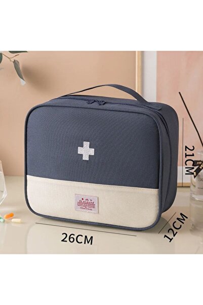 Choice Blue Large Capacity Medicine Bag Travel Portable Medical Bag Home Medi...