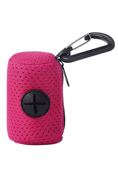 Choice4 Rose Red Dog Poop Pickup Bag Holder Pet Waste Bag Dispenser for Dog P...