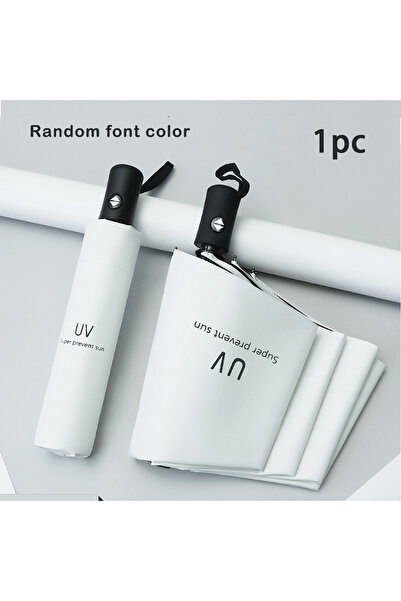 Choice3 WHITE 8-Rib Automatic High Quality Umbrella - One-Touch Open/Close, C...