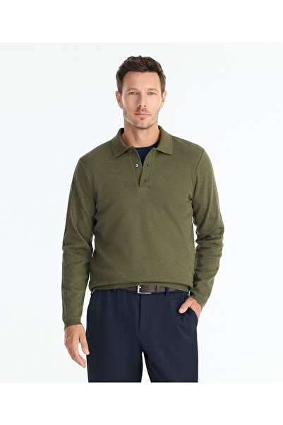 Yargıcı Regular Shirt Collar Long Sleeve Sweater