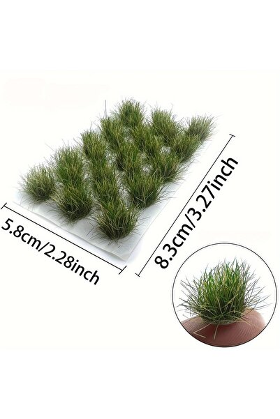 Choice Autumn Green 23tufts Model Grass Cluster for Model Craft,Plastic Minia...