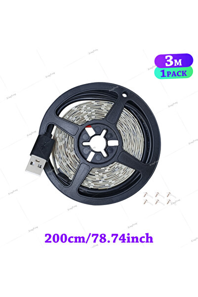 Choice6 300cm 118inch Blacklight Strip Light, DC 5V, USB Plug, 1/2/2.5/3M Mul...