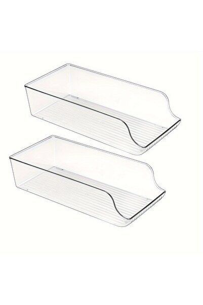Choice clear 2pcs 1/2 Pack Drink Dispenser Organizer for Refrigerator, Clear ...