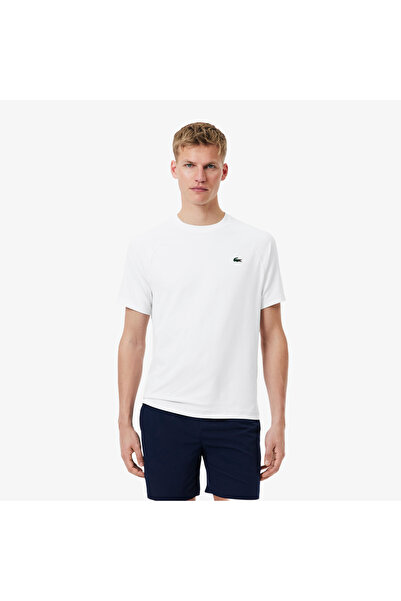 Lacoste Erkek Regular Fit Bisiklet Yaka Beyaz T-Shirt
