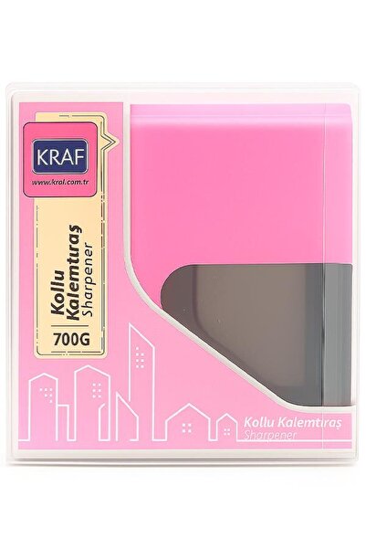 KRAF Pencil Sharpener with Sleeve Pink700G