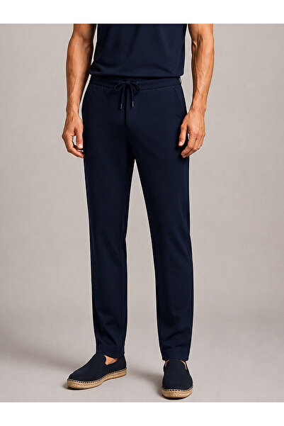 Xint Erkek Lacivert Formunu Koruyan Slim Fit Jogger