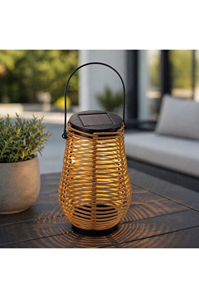 BAMI NETWORK Felinar solar de masa suspendabil ecru 10x16cm exterior