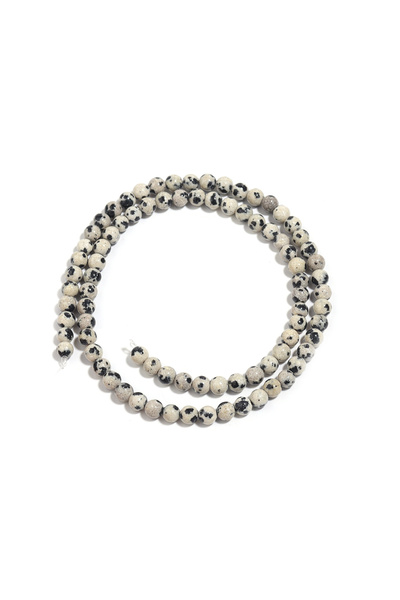 Choice 4mm-ap90pcs 4/6/8/10/12mm Natural Stone Round Beads Dalmatians Jasper ...
