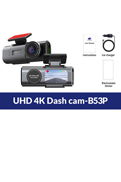 choice2 كاميرا داش كام 4K DVR-B53P بسعة 64 جيجابايت فقط، مزودة بتسجيل فيديو ف...