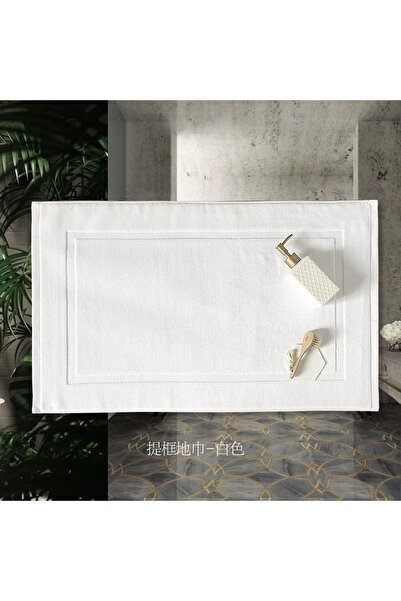Choice 50x80cm white Home Hotel Floor Mat Thicken Jacquard SPA Bathroom Mats ...