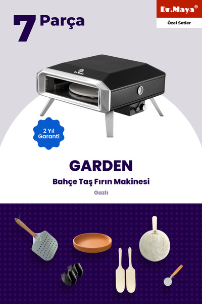 Dr.Maya Sofram Bahçede Seti - 7 Parça | Garden Bahçe Taş Fırın Makinesi (Gazl...