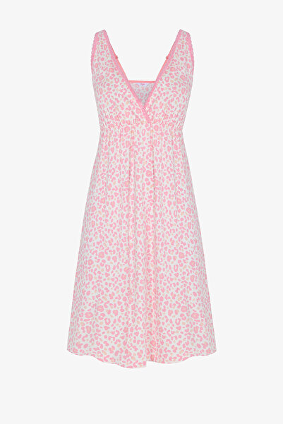Penti Pink Leopard Lace Nightgown