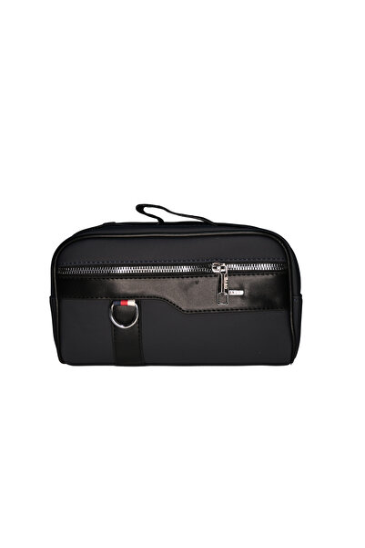 dukidasoturkiye Dukidaso Blue Steel Zippered Waterproof Fabric Men's Handbag ...
