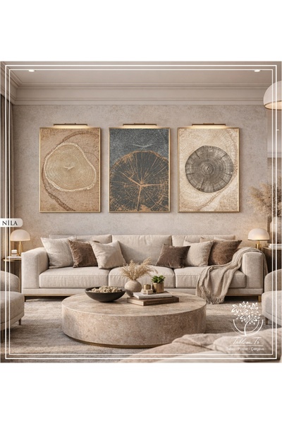 Tablomtr Metal Framed Real Glass Table Nila Set of 3