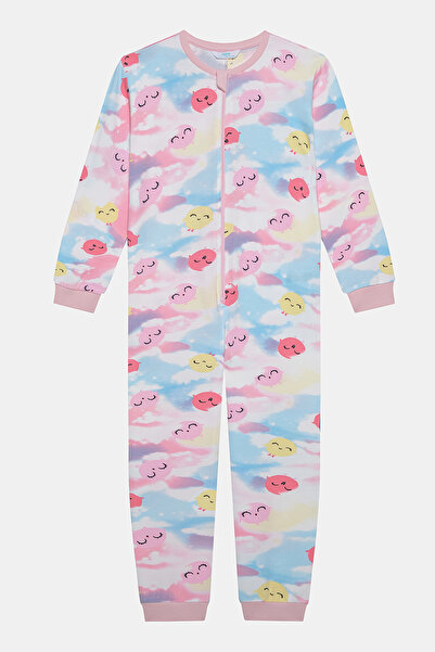 Penti Kız Çocuk Tie Dye Kırık Beyaz Tulum