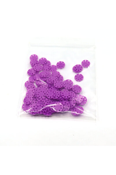 Choice3 100pcs Purple 100pcs Dental Endo Files Stoppers Disinfection Counters...