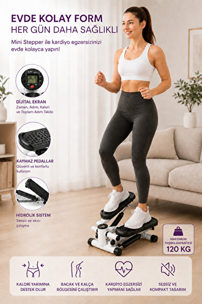Relax Stepper with Digital Display Hydraulic Exercise Machine Home Type Cardi...