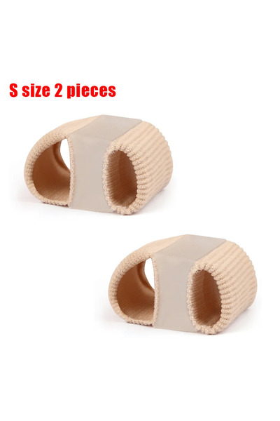 Choice S size 2pcs Gel Bunion Toe Separator W/Fabric Lining for Big Toe,Silic...