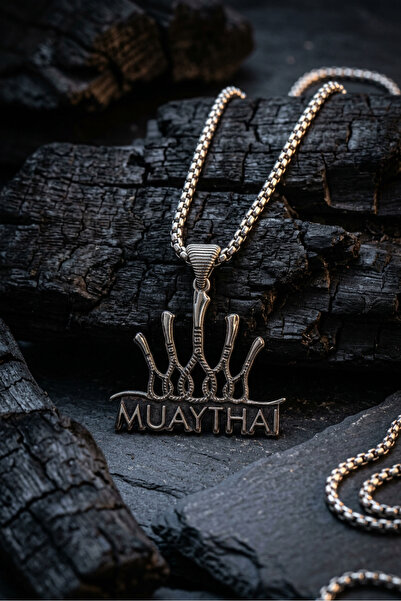 Begondio Muay Thai Handcrafted Stainless Steel Chain Men's Necklace