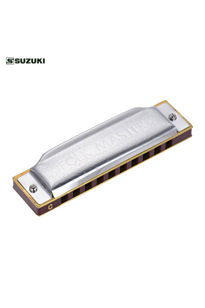 Choice F Key Folkmaster Blues Harmonica Standard Key of C A B E F G Key 10-Ho...