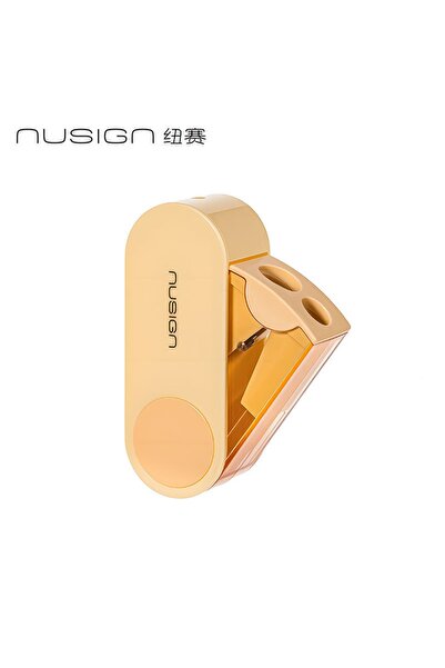 Choice1 Deli YELLOW Manual Mini Pencil Sharpener Dual-Hole Sharpener for Thic...
