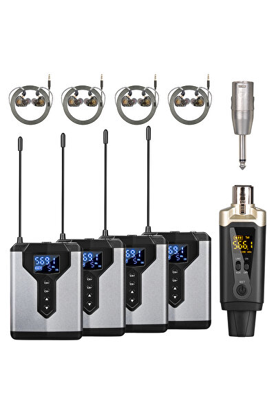 Choice1 DT4 Ear Monitor System UHF Wireless DT1/2/4 Transmitter and Receiver ...