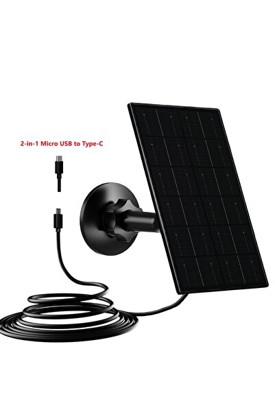 Choice1 5V USB to Type-C B 10W 5V Waterproof Solar Panel Charger 2-in-1 Micro...