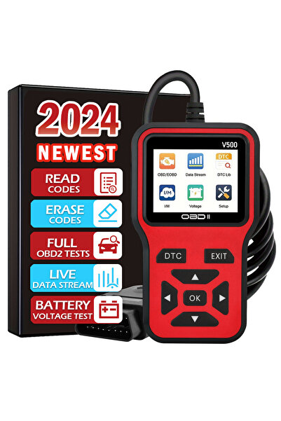 Choice أداة تشخيص OBD2 للسيارة باللون الأحمر، قارئ أكواد، جهاز اختبار جهد الس...