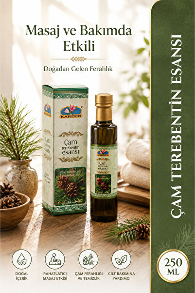 Karden Pine Turpentine Essence 250 ml - Pure and Natural Pine Turpentine Oil