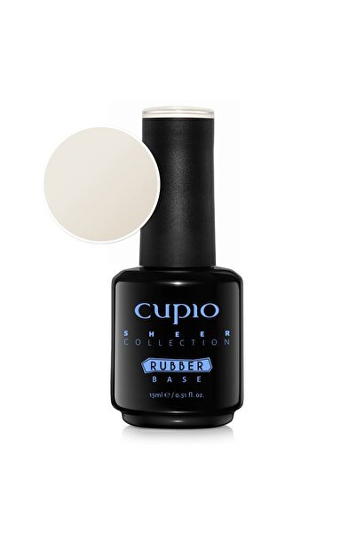 Cupio Colecția Rubber Base Sheer - Lapte de cocos 15ml