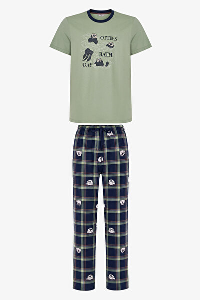 Penti Set de pijamale pentru bărbați, cu pantaloni de baie și top
