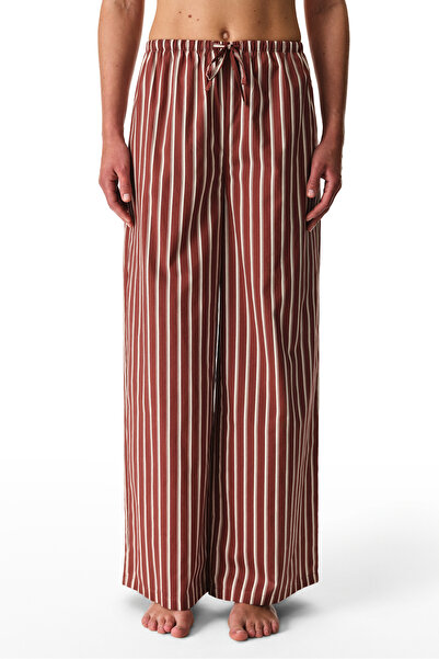 Penti Bordo Sisterhood Çizgili Pijama Altı
