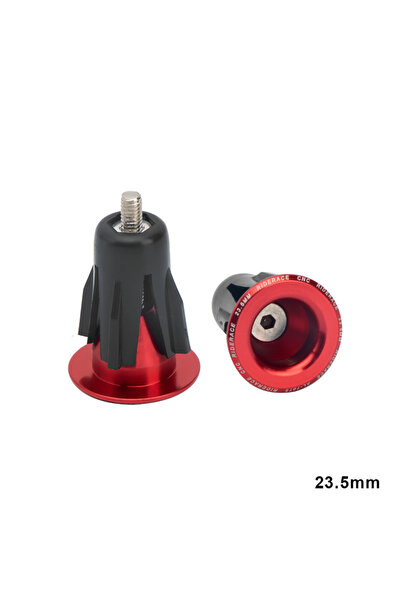 Choice Red 23.5mm RIDERACE Bicycle Grip Handlebar End Cap 23.5MM Aluminium Al...
