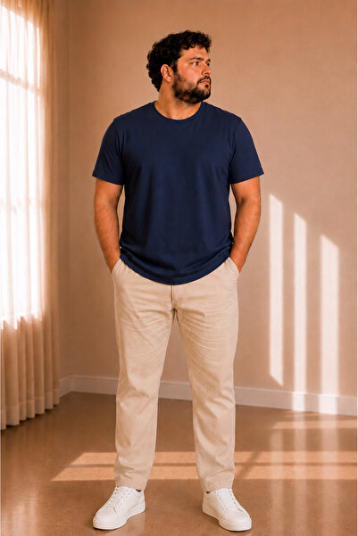 sngl tekstil Men's 30/1 Combed 100% Cotton Oversized T-Shirt S-M L-Xl-Xxl