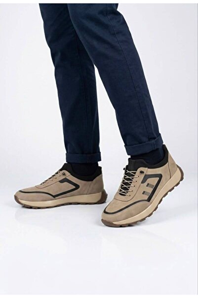 Dropland Men's Beige Genuine Leather Casual Casual Shoes Lightweight Orthoped...