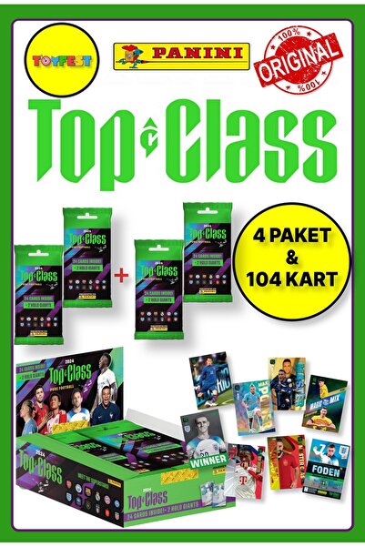 TOYFEST Panini Fifa Top Class 2024 - Fat Pack + 4 Pack Football Cards (96 Pie...