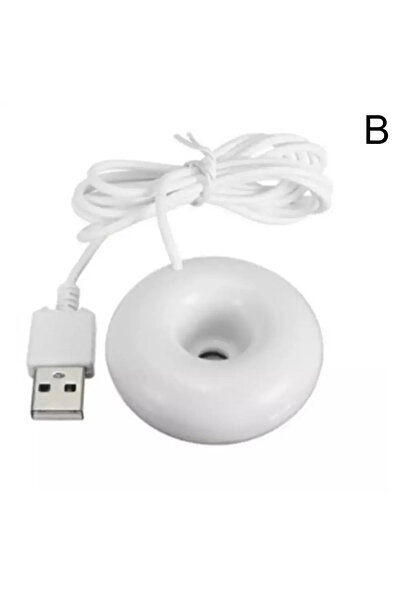 Choice مرطب هواء صغير أبيض اللون على شكل دونات يعمل بالأيونات السالبة، مزود ب...