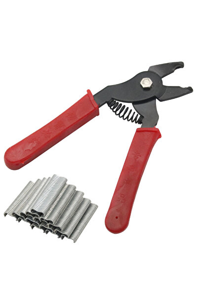 Choice1 1 pcs 600 nails Hog Ring Pliers + Hog Rings M Nails Poultry Cage Inst...