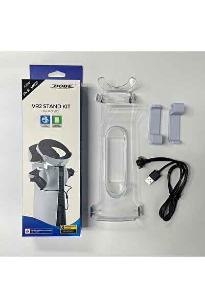 Choice White DOBE Stand Kit TP5-2523 for PS VR2 with Magnetic Charging Cable,...
