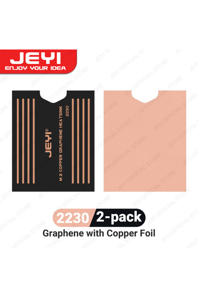 JEYI For 2230 SSD Graphene 2280/42/30 M.2 SSD Heatsink, Dual-Layer Graphene H...
