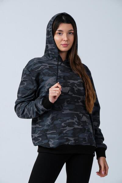 ALEXANDERGARDI Camouflage Patterned Hooded Sweatshirt (e21-72100)