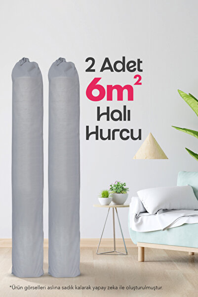 Palm Design 2 Adet 6 Metre Kare Halı Hurcu, Halı Saklama Kılıfı, Halı Organizeri