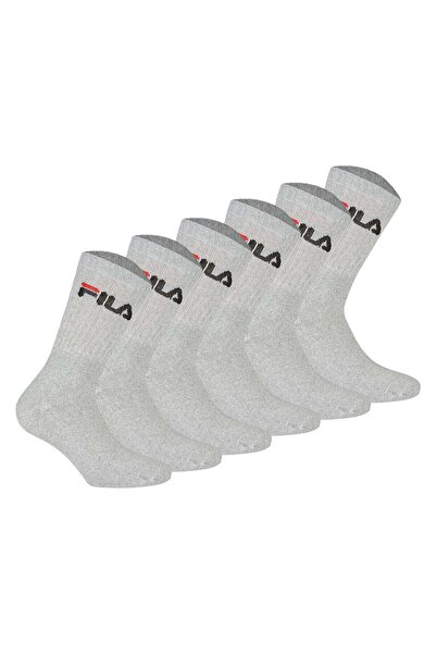 FILA Unisex Socken, 6er Pack - Crew Socks, Frottee, Tennis, Sport (2x 3 Paar)