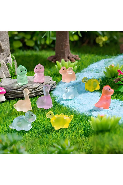 Choice 20pcs Random Color Glow In The Dark Dinosaur Figurines 10/20PCS Lumino...