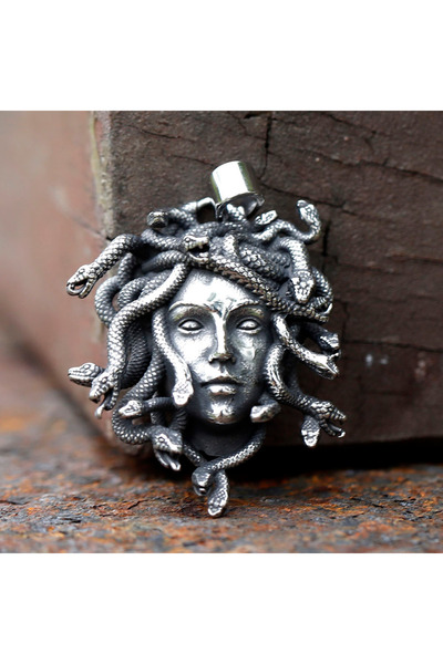 Choice Only pendant 2023 New 316L Stainless Steel Men's Medusa Pendant Neckla...