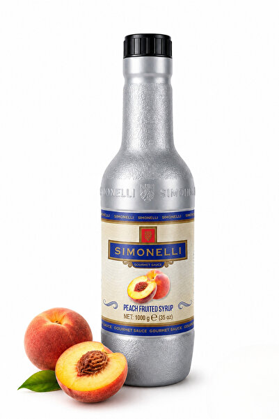 Simonelli Şeftali Meyve Püresi 1000 g (1 kg) - Smoothie, Kokteyl ve İçecek Pü...