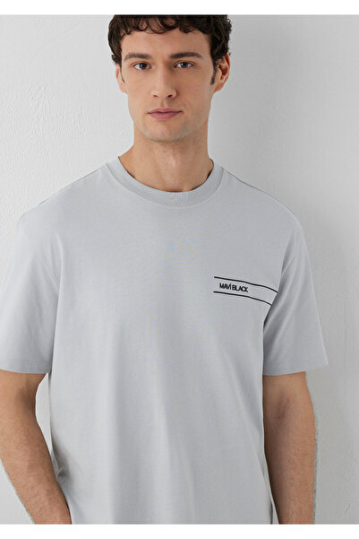 Mavi Black Gray T-Shirt Loose Fit / Comfortable Fit 0613589-70075